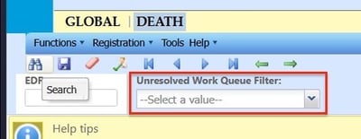 Unresolved work queue filter