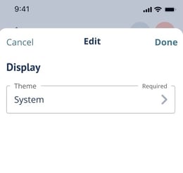 Display settings