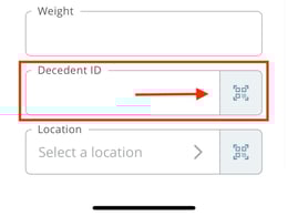 Decedent ID field