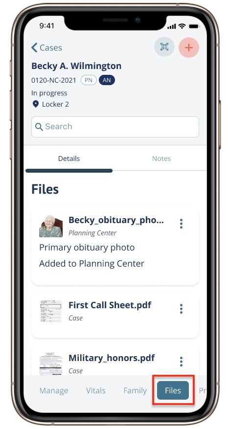 Getting started with Mobile Case Files