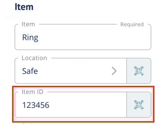 Item ID field