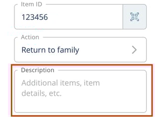 Description field