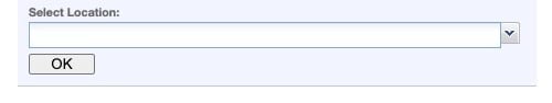 Location selector on GAVERS website