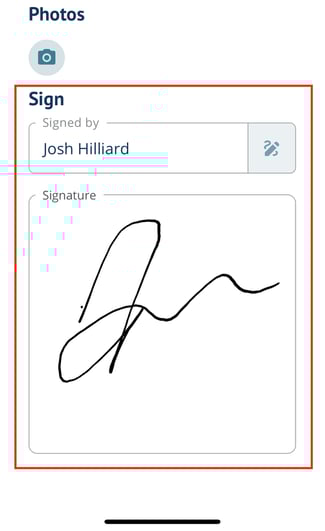 Signature fields