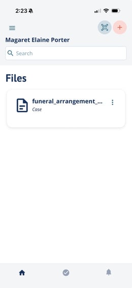 Case Files page