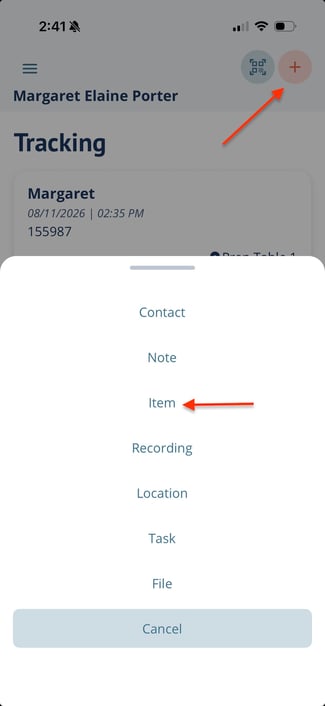 Add item