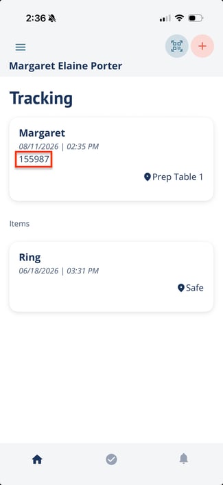 most recent decedent ID on track page