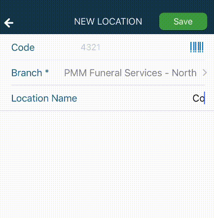 locations in old app
