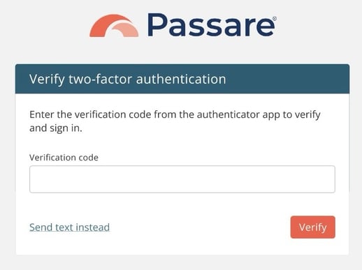 2FA using authenticator app code in web browser