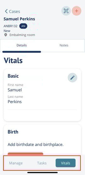 case navigation bar