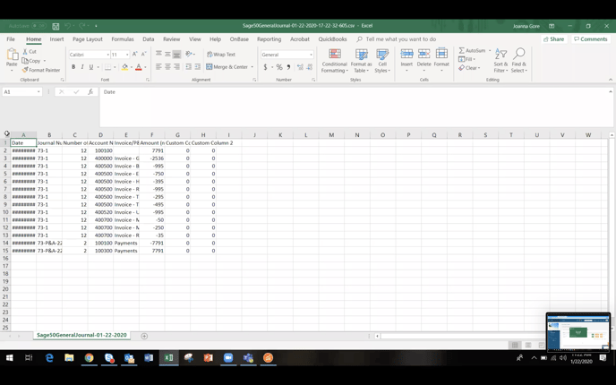 Passare - excel report