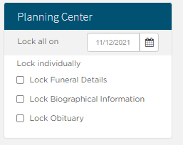 Planning Center lock sidebar