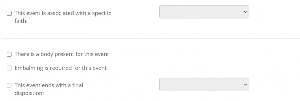 Add & edit event types