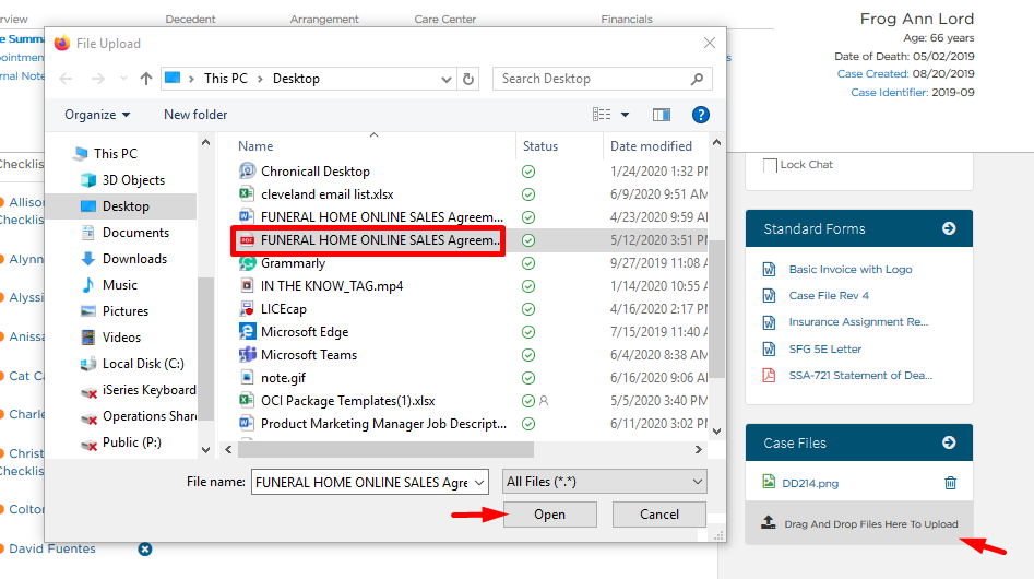 Getting Started with Case Files