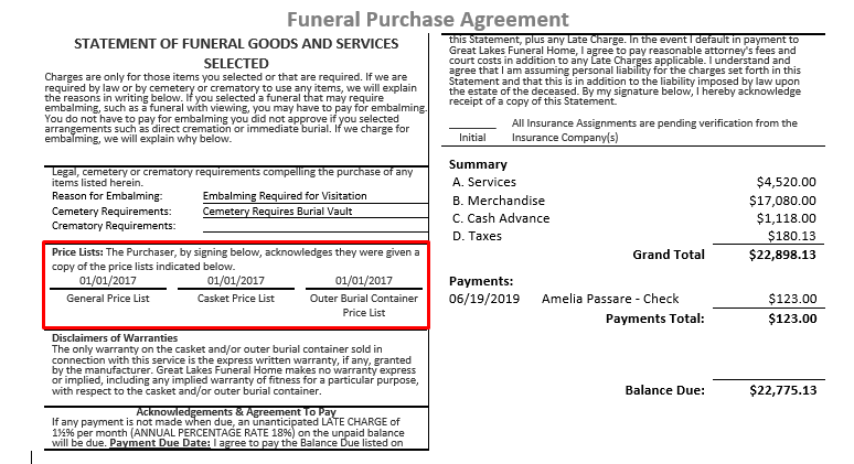 Effective date in contract template