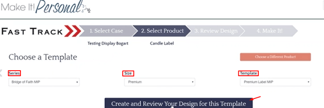 Choose a Template fields