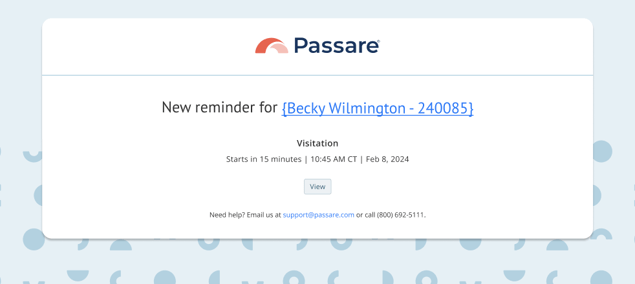 Email notification