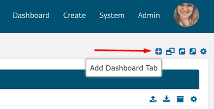 Add Dashboard button