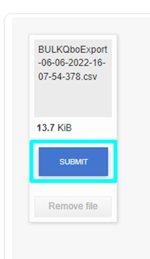 Upload file and submit