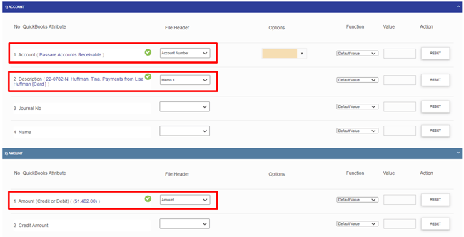 Map accounts in QuickBooks 1