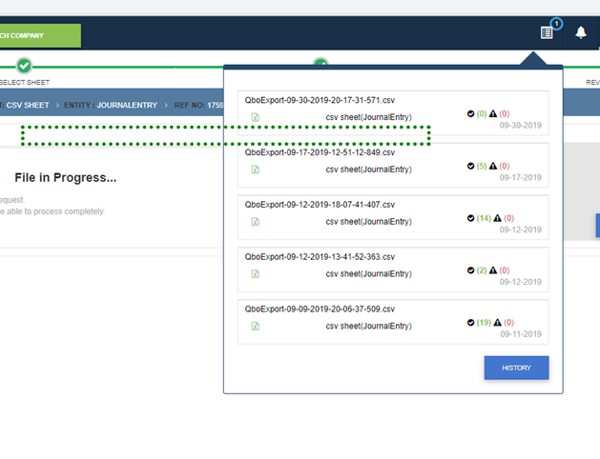 File imports in QuickBooks