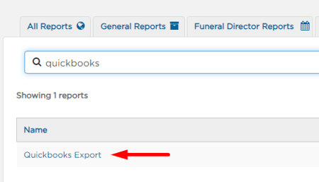 Quickbooks export link