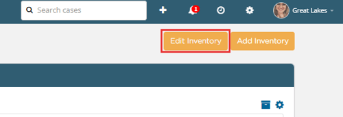 Edit inventory button