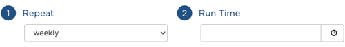 repeat and run time fields
