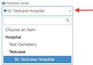 Dropdown on contact fields