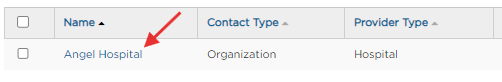 Contact entry