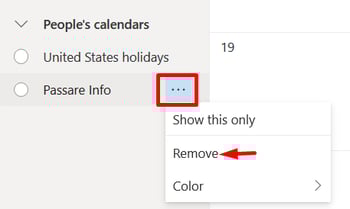 remove connection by hovering over three dots, select remove, select delete