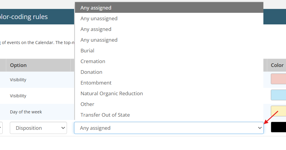 Color code your calendar