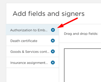 Document toggle function in editing modal