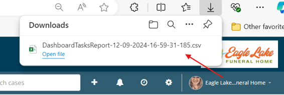 Select download file