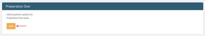 Blank Preparation Due section with Add button