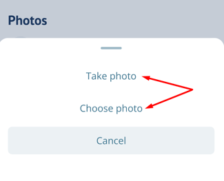 Take or choose photos