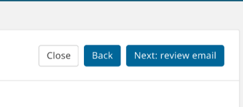 Next: review email button