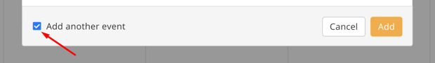 Add another event checkbox