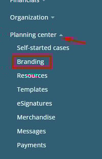 Under Planning Center Admin Settings > Branding