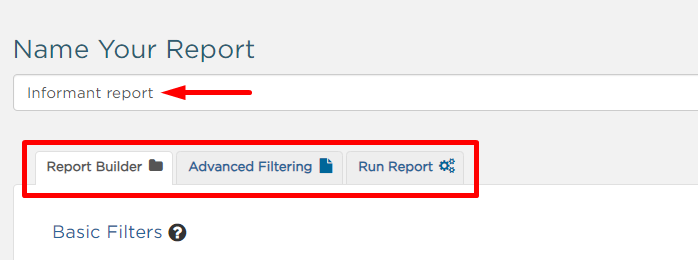 Run & customize User Reports