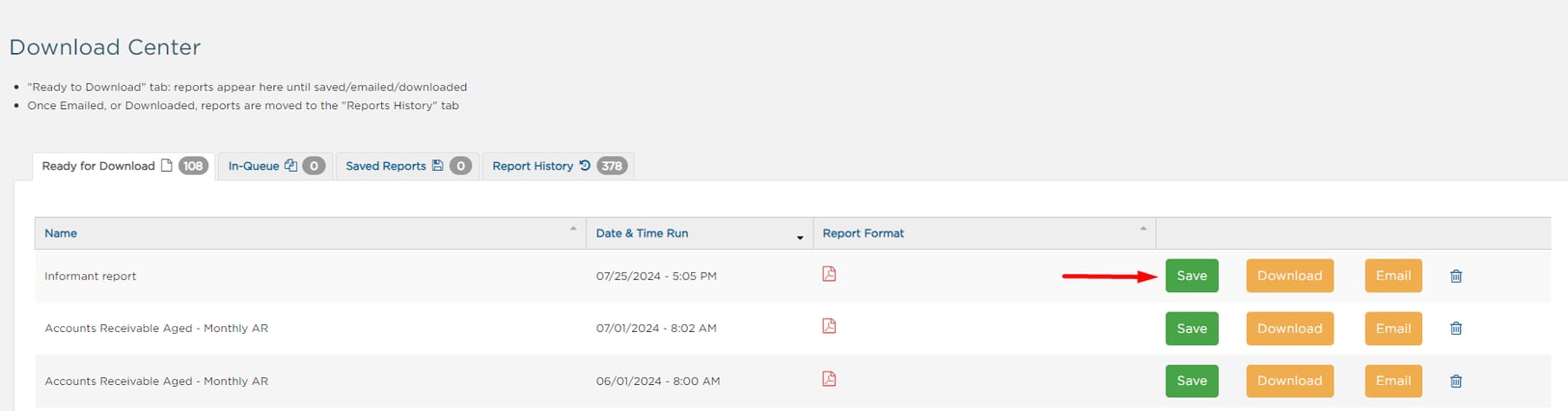 Run & customize User Reports