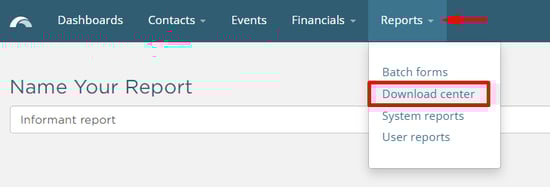 Reports > Download center
