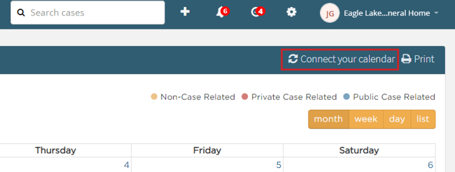 Connect your calendar link