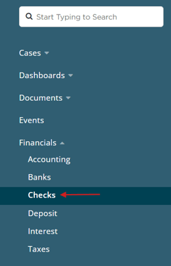 Financials > Checks