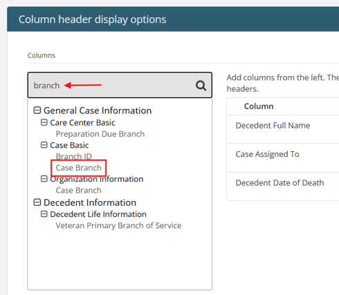 Keyword typed into gray search bar, yielding results