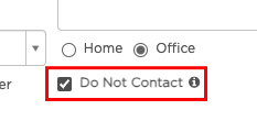 do not contact
