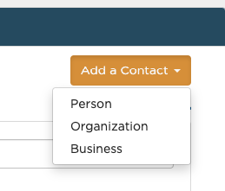add a contact button
