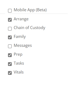 Mobile app (beta) permissions 
