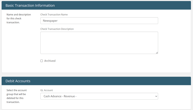 Check transaction info