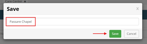 Name field in save tab modal